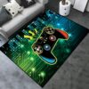 Large 3D Gamer Carpet Decor Game Area Rugs for Boys' Living Room and Bedroom