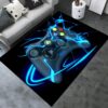 Large Game Area Rugs for Boys' Gaming Room with 3D Gamer Carpet Decor
