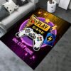 3D Printed Large Game Area Rugs for Boys' Bedroom and Living Room Décor