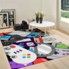 Large Area Printed Game Controller Rug for Boys and Girls' Living Room and Bedroom