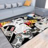Personalized Game Rug for Teen Boys' Bedroom and Living Room Playroom Décor
