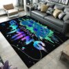Cartoon Game Rug with Funny Controller and Video Print Carpet for Kids' Gaming Room