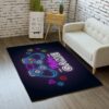 Large Game Area Rug for Boys Room with Non-Slip 3D Printed Controller Design