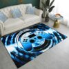Video Game Themed Area Rug with Gamepad Print for Living Room or Playing Room