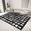 Printed Gamer Gamepad Carpet for Bedroom or Sofa Floor with Non-Slip Backing