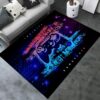 3D Game Area Rug with Controller Print for Living Room or Kids Playroom