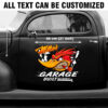 Personalized Kustom Kultrure Mr Horsepower Garage Built Not Bought Decal 2 Pcs For Car Door Sticker