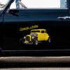 Personalized Vintage Hot Rod Car Decal