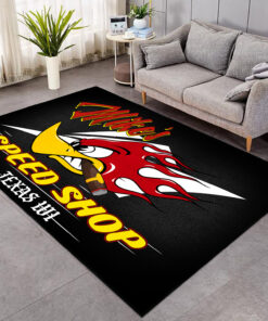 Alternative view of Hot Rod Mr. Horsepower Devil Speed Shop Garage Area Rug