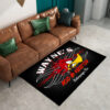Personalized Mr Horsepower  Devil Rod And Kusom Pinstripe Speed Shop Area Rug