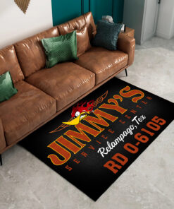 Alternative view of Personalized Mr Horsepower Service Center Speed Shop Area Rug