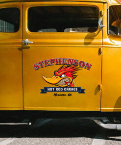 Alternative view of Personalize Mr Horsepower Hot Rod Garace For Car Door Sticker