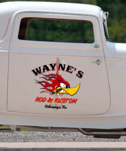 Alternative view of Personalized Hot Rod Mr Horsepower Devil Rod And Kustom Vinyl Stickers