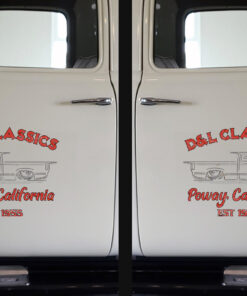 Alternative view of Personalized Vintage Distressed Hot Rod Car Decal