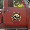Personalized Kamakazt Kustoms Hot Rod Skull Decal