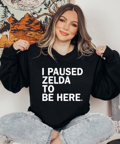 Alternative view of I Paused Zelda To Be Here 2023 T Shirt, Hoodie, And Sweatshirt Collection