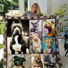 American Pit Bull Terrier Dog Quilt Bedding Set Blanket