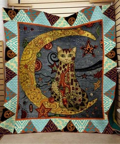 American Football Catch The Ball Personalized Quilt Bedding Set Blanket- Great for Bedroom Decor and Family Gifts