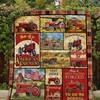 American Farmer Blanket Quilt Bedding Set, Suitable for Bedroom Decor and Family Gifts