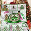 Alpha Kappa Alpha Quilt Bedding Set Blanket Personalized with Name for Home Decor and Picnic - Great Family Gifts