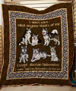 Alaskan Malamutes Quilt Bedding Set Blanket - Great for Bedroom Decoration and Family Gifts