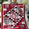 Alabama Crimson Tide Personalized Quilt Bedding Set Blanket - Perfect for Family Gifts and Bedroom Decor