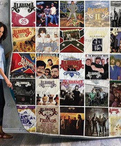 Alabama Albums Cover Poster Quilt Blanket Bedding Set for Fans and Family Decoration