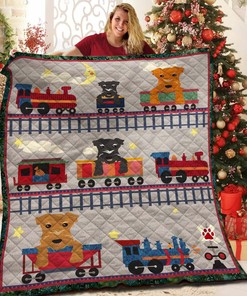 Airedale Quilt Bedding Set Bedroom Decor, Gifts for Family