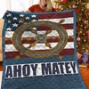 Ahoy Matey Quilt Bedding Set for Home Decoration and Family Gifts, Perfect for Picnic