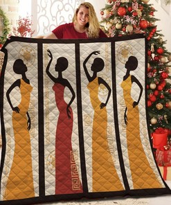 African Women Quilt Blanket Bedding Set - Great for Bedroom Decoration and Family Gifts