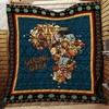 Africa Map Personalized Quilt Bedding Set for Home Decoration and Family Gifts