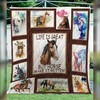Add Your Personal Flair to Your Bedroom with Customizable Horse Quilt Bedding Set, Gifts for Family
