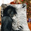 Add Your Own Personal Touch with a Custom Horse Quilt Bedding Set for Your Bedroom Decor and Family Gifts