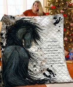 Add Your Own Personal Touch with a Custom Horse Quilt Bedding Set for Your Bedroom Decor and Family Gifts