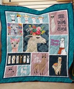 Add Your Name to Llama Quilt Bedding Set for Bedroom Decor and Family Gifts, Perfect for Home Decoration and Picnic