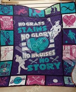 Add Lacrosse Girl Quilt Bedding Set Blanket to Your Bedroom Decor, Great for Family Gifts