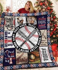 Add a Touch of Personality to Your Room with Personalized Baseball Quilt Bedding Set, Gifts for Family