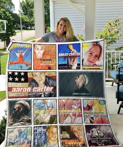 Aaron Carter Personalized Quilt Blanket Bedding Set for Home Decoration and Great Gifts for Fans