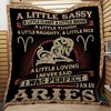 A Little Sassy Classy I Was Perfect I Am Aries Quilt Bedding Set Bedroom Decor, Gifts for Family