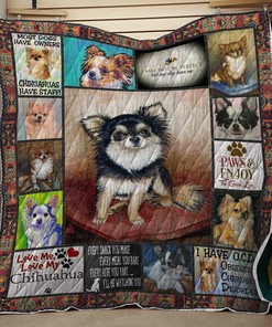 A Good Day Chihuahua Bedding Set Quilt Blanket - Great for Bedroom Decor and Family Gifts