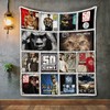 50 Cent Band Album Covers Quilt Bedding Set Blanket - Great for Bedroom Decoration and Family Gifts