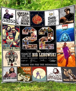 22Th Anniversary Of The Big Lebowski Quilt Bedding Set Blanket