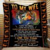To My Wife I Love You Deeply Customizable Quilt Bedding Set for Family Gifts