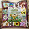 To My Daughter Hippie Flower Personalized Quilt Bedding Set for Family Gifts