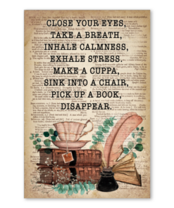 Alternative view of Close Your Eyes Take A Breath Inhale Calmness Exhale Stress