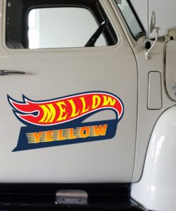 Alternative view of Mellow Yellow For Willy's Station Wagon Window Car Decal