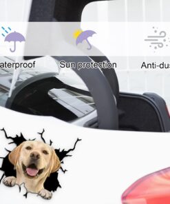Dog Decal Car Decoration Sticker For Car Window Bumper Labrador Crack Vinyl Dog Decal