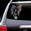 Nurse Wings American Flag Sticker