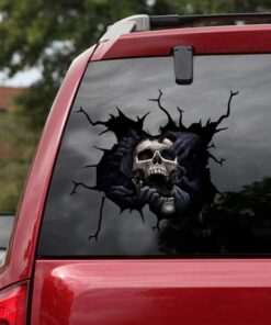 Death Hand Skull Car Decals, Scary Death Hand Skull Stickers for Car Windows, Side Door