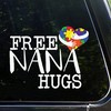 Free Nana Hug Puzzle Heart Car Decals - Autism Awareness Puzzle Vinyl Sticker for Car Door and Window